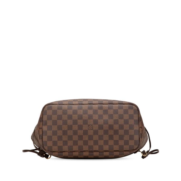 Pre-owned Louis Vuitton Damier Ebene Neverfull MM Brown