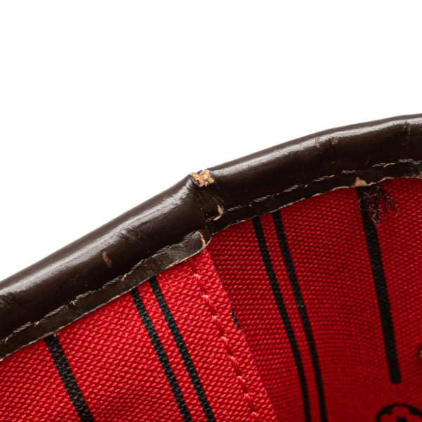 Pre-owned Louis Vuitton Damier Ebene Neverfull MM Brown