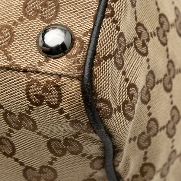 Pre-owned Gucci GG Canvas Tote Brown