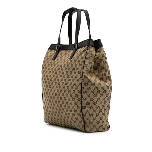 Pre-owned Gucci GG Canvas Tote Brown