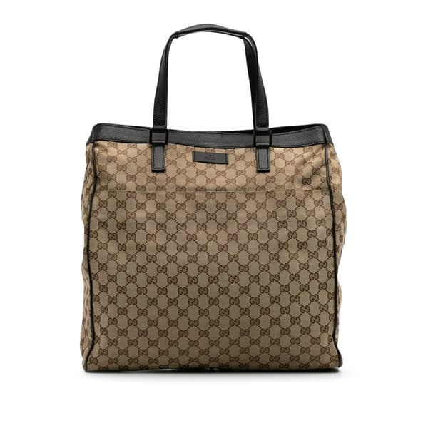 Pre-owned Gucci GG Canvas Tote Brown
