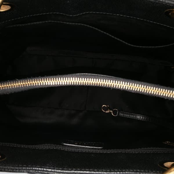 Pre-owned Chanel Caviar Grand Shopping Tote Black
