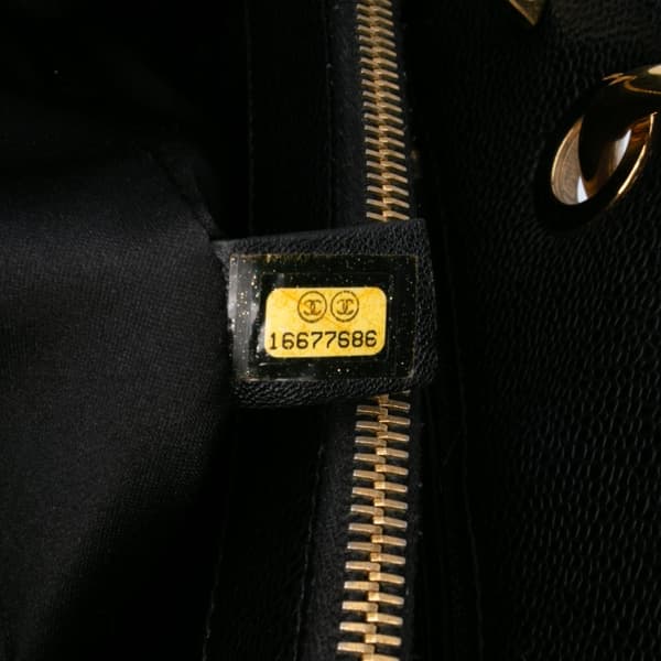 Pre-owned Chanel Caviar Grand Shopping Tote Black