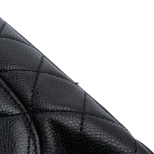 Pre-owned Chanel Caviar Grand Shopping Tote Black