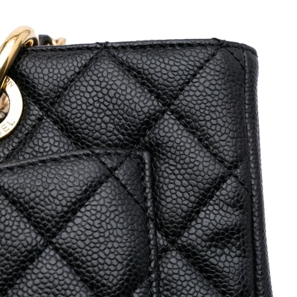 Pre-owned Chanel Caviar Grand Shopping Tote Black