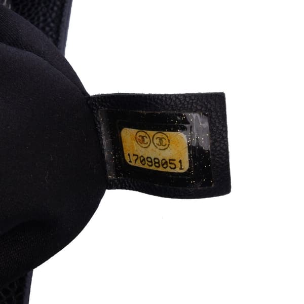 Pre-owned Chanel Caviar Grand Shopping Tote Black