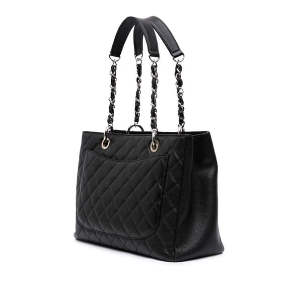 Pre-owned Chanel Caviar Grand Shopping Tote Black