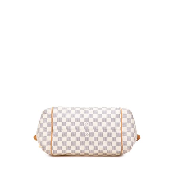 Pre-owned Louis Vuitton Damier Azur Totally MM White