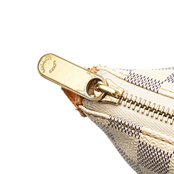 Pre-owned Louis Vuitton Damier Azur Totally MM White
