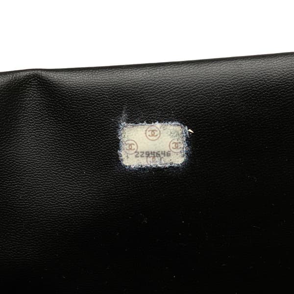 Pre-owned Chanel Quilted Caviar Chain Tote Black