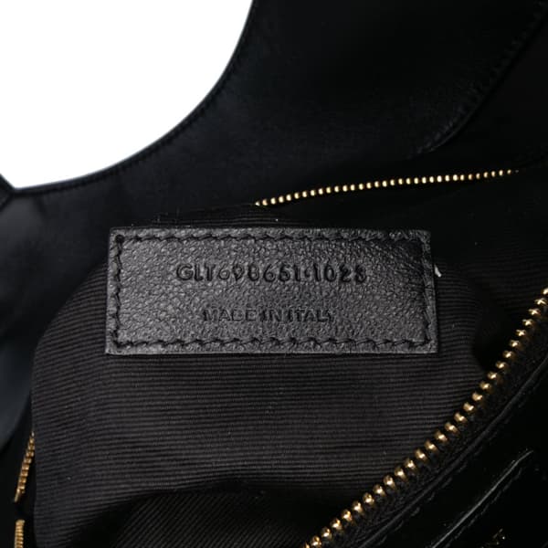 Pre-owned Saint Laurent Maxi Quilted Lambskin Icare Shopping Tote Black