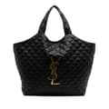 Pikkukuva 1 / 10: Pre-owned Saint Laurent Maxi Quilted Lambskin Icare Shopping Tote Black