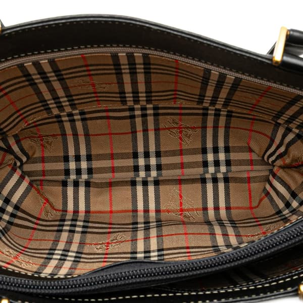 Pre-owned Burberry Leather Tote Black