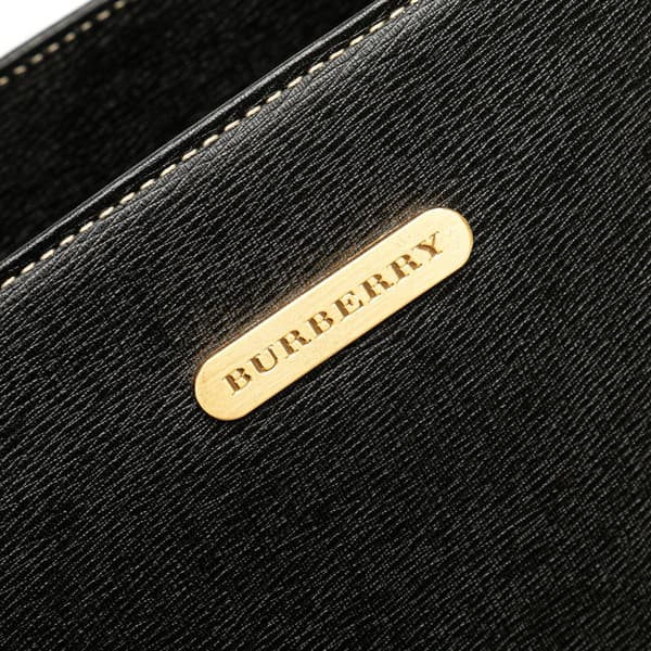 Pre-owned Burberry Leather Tote Black