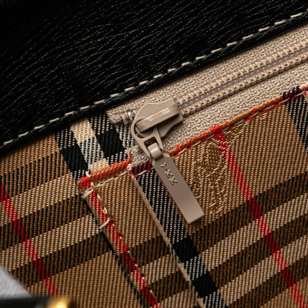 Pre-owned Burberry Leather Tote Black