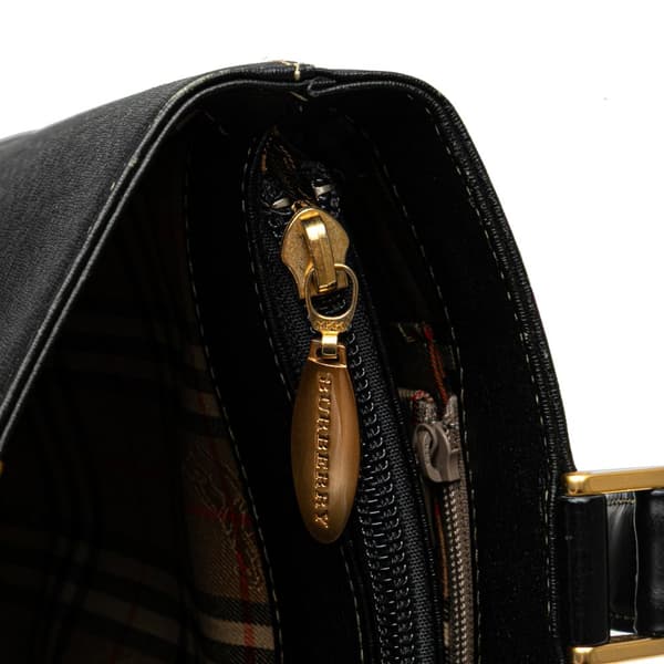 Pre-owned Burberry Leather Tote Black