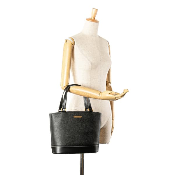 Pre-owned Burberry Leather Tote Black