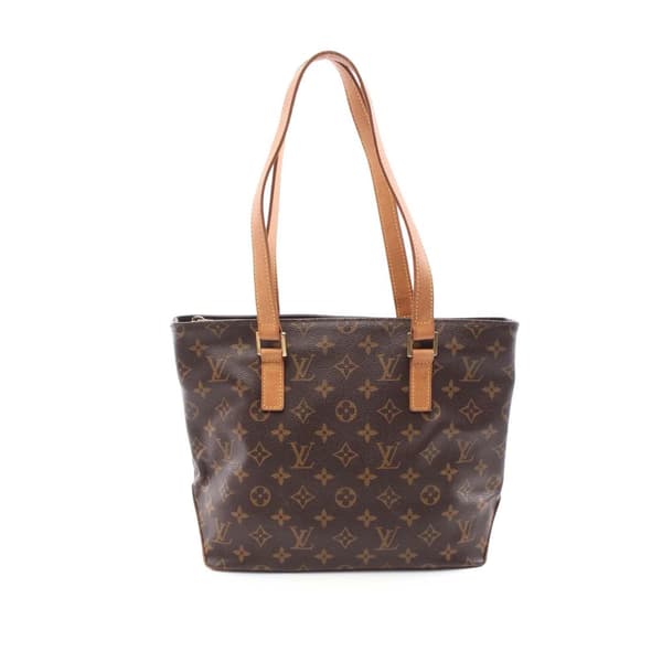 Pre-owned Louis Vuitton Monogram Cabas Piano Brown