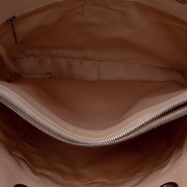 Pre-owned Chanel Caviar Grand Shopping Tote Brown