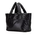 Miniatyrbilde 2 av 10: Pre-owned Chanel Small Quilted Nylon Coco Cocoon Tote Black