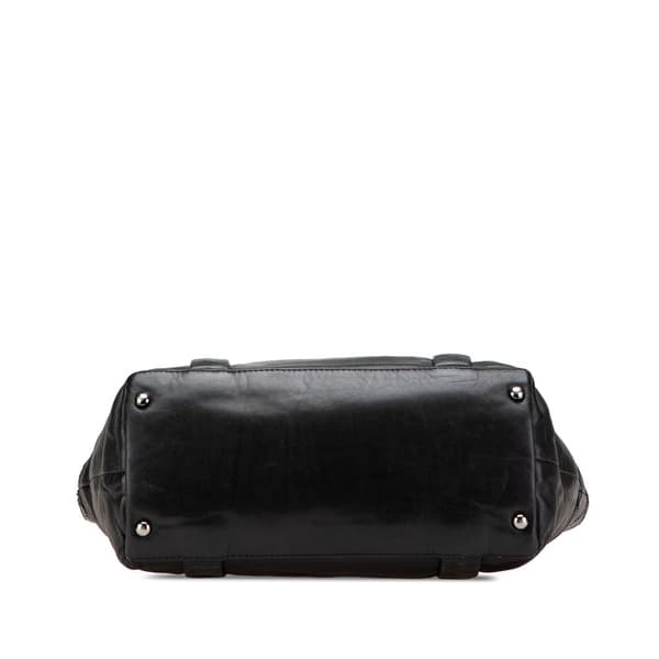 Pre-owned Chanel Small Reissue Lambskin 8 Knots Tote Black
