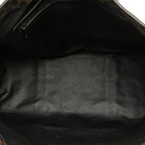 Pre-owned Celine Macadam Coated Canvas Tote Black