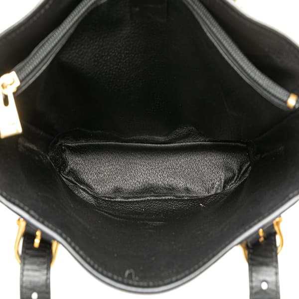 Pre-owned Celine Macadam Coated Canvas Tote Black