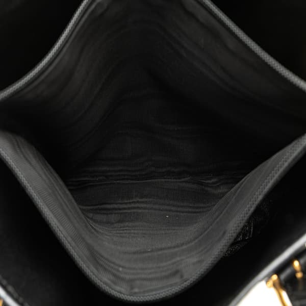 Pre-owned Celine Macadam Coated Canvas Tote Black