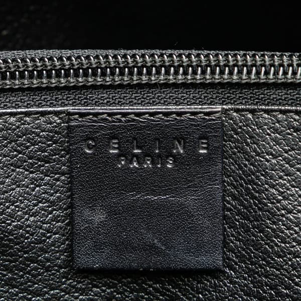 Pre-owned Celine Macadam Coated Canvas Tote Black