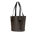 Miniatyrbilde 2 av 10: Pre-owned Celine Macadam Coated Canvas Tote Black
