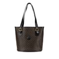 Miniatyrbilde 1 av 10: Pre-owned Celine Macadam Coated Canvas Tote Black