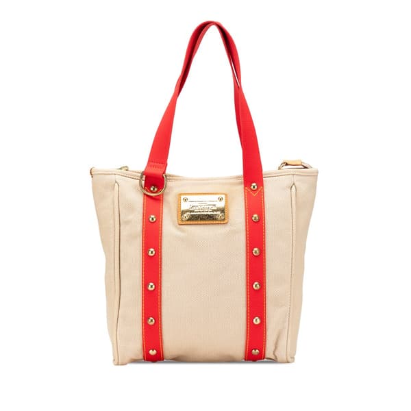 Pre-owned Louis Vuitton Antigua Cabas MM Brown
