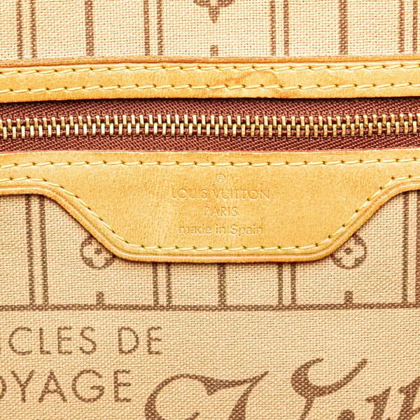 Pre-owned Louis Vuitton Monogram Neverfull MM Brown