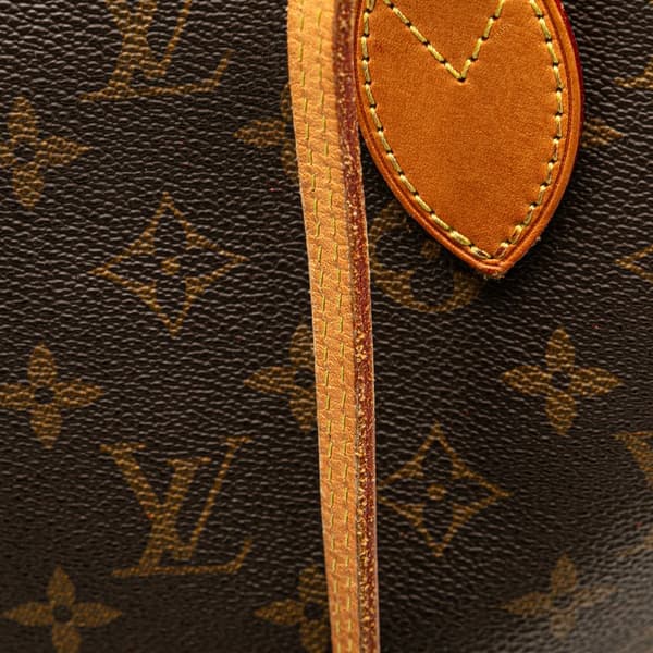 Pre-owned Louis Vuitton Monogram Neverfull MM Brown