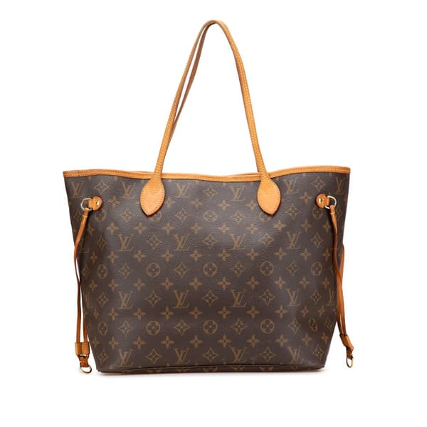 Pre-owned Louis Vuitton Monogram Neverfull MM Brown