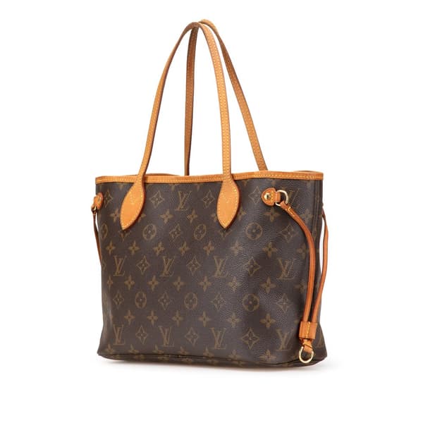 Pre-owned Louis Vuitton Monogram Neverfull PM Brown