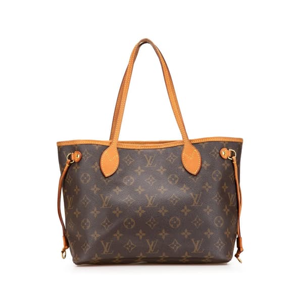 Pre-owned Louis Vuitton Monogram Neverfull PM Brown