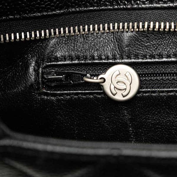Pre-owned Chanel Caviar Medallion Tote Black