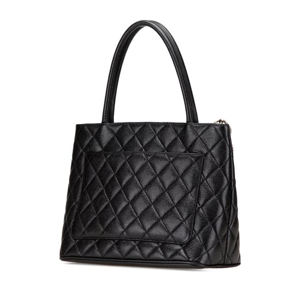 Pre-owned Chanel Caviar Medallion Tote Black