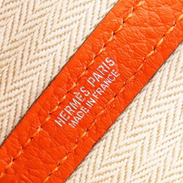 Pre-owned Hermès Negonda Garden Party 30 Orange