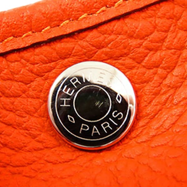 Pre-owned Hermès Negonda Garden Party 30 Orange