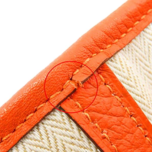 Pre-owned Hermès Negonda Garden Party 30 Orange