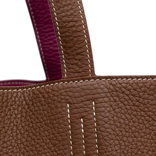 Pre-owned Hermès Clemence Double Sens 36 Brown