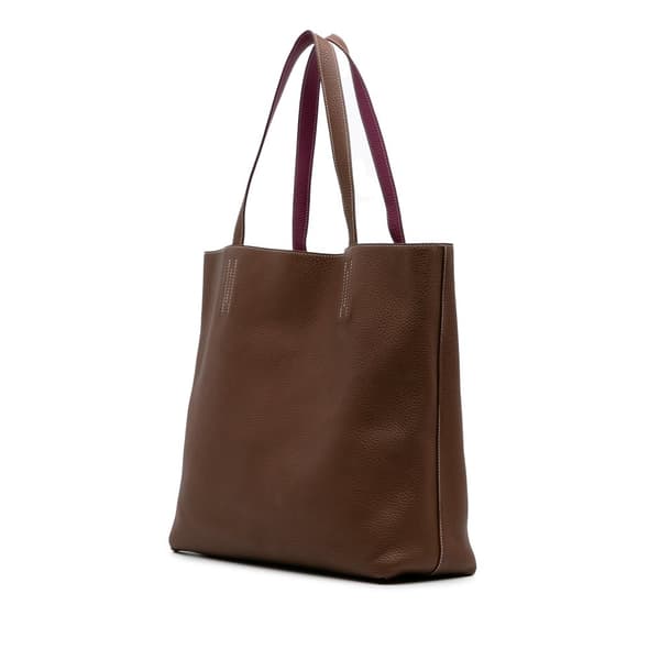 Pre-owned Hermès Clemence Double Sens 36 Brown
