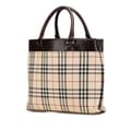 Miniatyrbilde 2 av 10: Pre-owned Burberry House Check Canvas Tote Brown