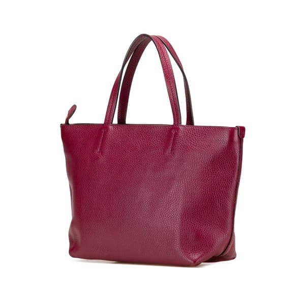Pre-owned Ferragamo Leather Gancini Tote Red
