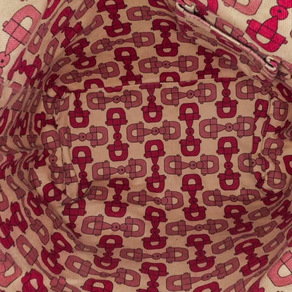 Pre-owned Gucci GG Canvas Web Jolicoeur Tote Brown