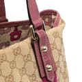 Miniatyrbild 9 av 10: Pre-owned Gucci GG Canvas Web Jolicoeur Tote Brown