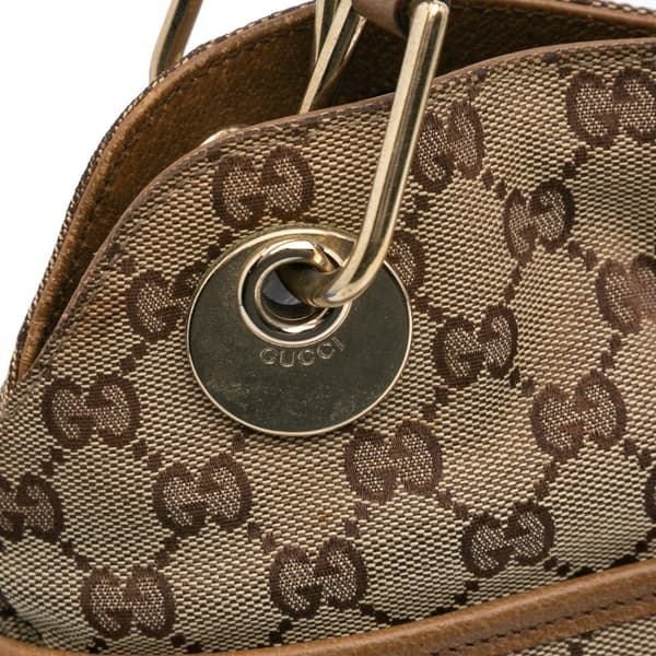 Pre-owned Gucci GG Canvas Eclipse Tote Bag Brown