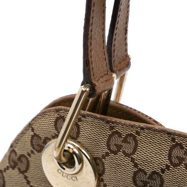 Pre-owned Gucci GG Canvas Eclipse Tote Bag Brown